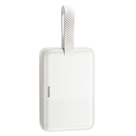 Power Bank Magnétique 10000 mAh REMAX MCP-1 – Charge Rapide PD 30W – 3 Ports + Câble Détachable – Blanc