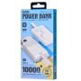 Power Bank Magnétique 10000 mAh REMAX MCP-1 – Charge Rapide PD 30W – 3 Ports + Câble Détachable – Blanc