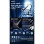 Câble Type-C / Lightning Tressé de Charge Rapide 30W REMAX Intelyelec Series RC-C116 - 1.2M - Bleu