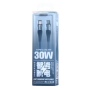 Câble Type-C / Lightning Tressé de Charge Rapide 30W REMAX Intelyelec Series RC-C116 - 1.2M - Bleu