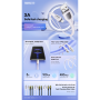 Câble USB / USB-C Charge Rapide 2.4A 5W REMAX Série Ruinay RC-C113 - 1M - Blanc