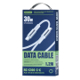 Câble USB-C / USB-C en Alliage d'Aluminium Tressé avec Charge Rapide 30W REMAX Fonsu Series RC-C100 - 1.2M - Blanc