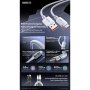 Câble USB / Type-C Tressé avec Charge Rapide 66W REMAX Icy Series RC-C025 - 1.2M - Noir