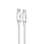 Câble USB-C / USB-C Tressé de Charge Rapide 30W REMAX Icy Series RC-C036 - 1.2M - Blanc