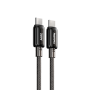 Câble Type-C / Type-C Tressé de Charge Rapide 30W REMAX Icy Series RC-C036 - 1.2M - Noir