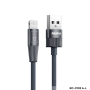 Câble USB Lightning REMAX Infinity RC-C102 - Charge Rapide 2.4A - 1.2M Bleu - Alliage de Zinc Tressé