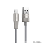 Buy REMAX Infinity Series RC-C102 2.4A Fast Charging USB/Lightning Cable 1.2M Silver - Durable Braided Zinc Alloy