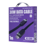 Câble Type-C / Type-C Tressé de Charge Rapide 30W REMAX Série Janker RC-C088 - 1M - Noir