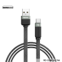 Câble USB / Type-C Tressé avec Charge Rapide 3A REMAX Série Janker RC-C086 - 1M - Noir
