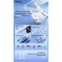 REMAX Chelectricy RC-C010 Series 30W Braided Fast Charging Type-C / Type-C Cable - 1M - White