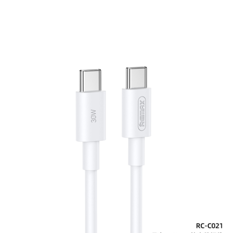 REMAX Type-C / Type-C Fast Charging Data Cable 30W 1M Marlik Series RC-C021 - White