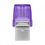 Clé USB Kingston DataTraveler microDuo 3C 256 Go - USB & USB-C - Violet - Performance et Portabilité