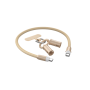 Devia Extreme Speed Series 2-in-1 Lanyard Cable Type-C / Type-C 60W 0.3M - Desert Gray