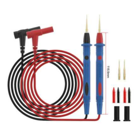Cordons de Test Interchangeables pour Multimètre SUNSHINE SS-024B en Acier Inoxydable Plaqué Or – Performance et Durabilité
