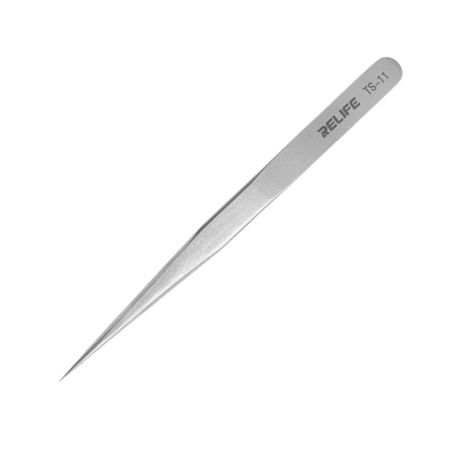 Pincettes Droites de Précision RELIFE TS-11 - Outil Idéal pour Travaux Délicats et Minutieux