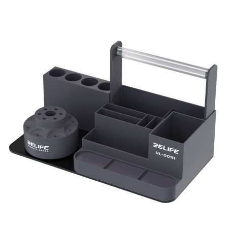 RELIFE RL-001H Rotatable Multifunctional Repair Storage Grey 26x13.5x8 - Optimal Organization & Flexibility