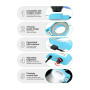 Lampe LED USB Pour Microscope RELIFE RL-033M 144 Lumière Bleue Puissante et Polyvalente