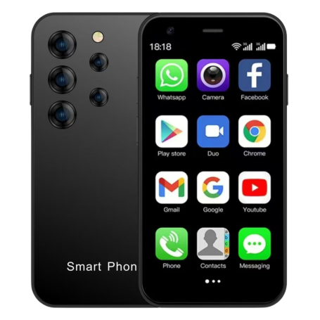 Mini Smartphone Android S25 - 3G, 2 Go/16 Go, Écran 3.0" - Noir - Neuf