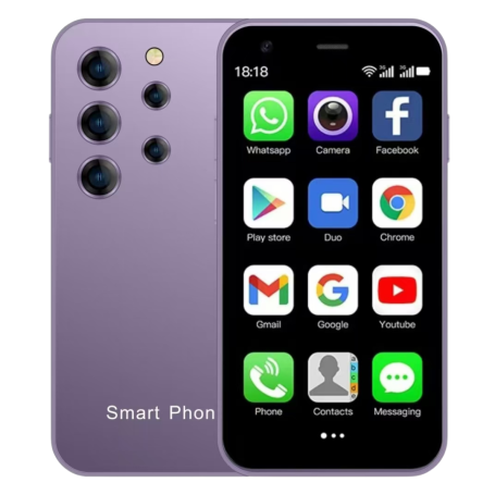 Mini Smartphone Android S25 - 3G, 2GB/16GB, 3.0" Screen - Purple - New