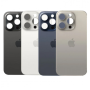 iPhone 16 Pro Max Titanium Blue Back Cover Glass Original Grade A Replacement
