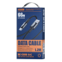 Câble USB / USB-C en Alliage d'aluminium Tressé avec Charge Rapide 66W REMAX Série Fonsu RC-C099 - 1.2M - Noir