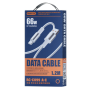Câble USB / USB-C en Alliage d'aluminium Tressé avec Charge Rapide 66W REMAX Série Fonsu RC-C099 - 1.2M - Blanc