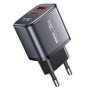 REMAX USB + Type-C Visual Fast Charger GaN 35W U2-AC35W - EU - Silver