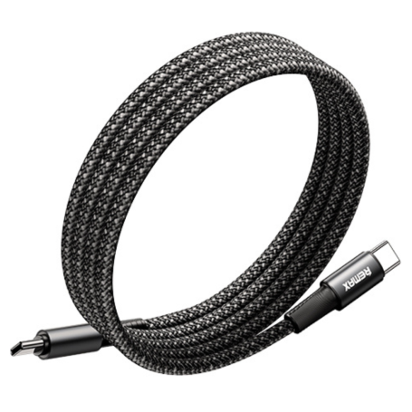 Câble Type-C / Lightning Tressé 30W avec rangement magnétique REMAX C02-CL - 1.2M