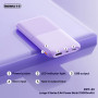 Power Bank 10000mAh Compacte et Puissante - REMAX RPP-23 Mini Slim - 1 port USB et Type-C - Bleu