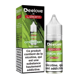 Huile Remplaçante E-Liquide 10ml Deelove x Leiom - Citron Vert 2% Nicotine - Achetez Maintenant