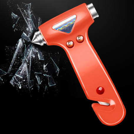 2-in-1 Car Safety Hammer - Seat Belt Cutter