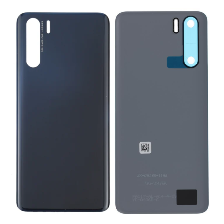 Vitre Arrière Oppo A91 Noir Originale sans Contour Lentille - Pièce Détachée Grade AB