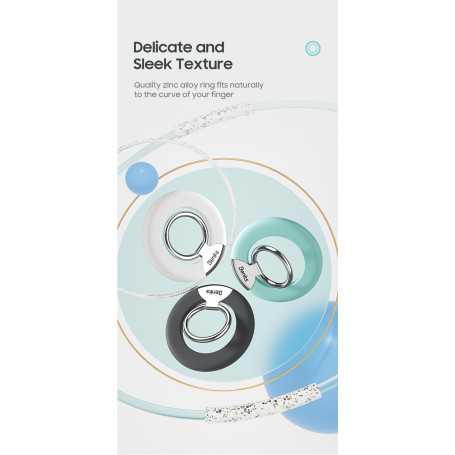 Support Magnétique Magsafe avec Anneau Benks pour iPhone - Pratique et Sécurisé - Vert