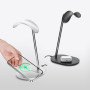 Benks Grand Pro Headphone Stand - 15W Wireless Fast Charging and Stable Design - Black