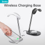 Support Casque Grand Pro Benks - Charge Rapide Sans Fil 15W et Design Stable - Noir