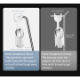 Support Casque Grand Pro Benks - Charge Rapide Sans Fil 15W et Design Stable - Noir