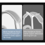 Support Casque Grand Pro Benks - Charge Rapide Sans Fil 15W et Design Stable - Noir