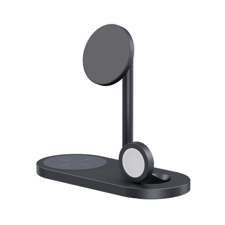 Benks Infinity Omni 3-in-1 Wireless Charging Stand - Fast Charging & Strong Magnetic Connection - Black