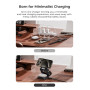 Support de Charge Sans Fil 3-en-1 JuicePod Benks - Charge Rapide et Connexion Magnétique Puissante pour Trois Appareils - Blanc