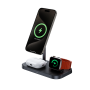 Support de Charge Sans Fil 3-en-1 Infinity Benks - Charge Ultra-Rapide et Design Élégant - Noir