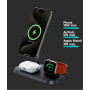 Support de Charge Sans Fil 3-en-1 Infinity Benks - Charge Ultra-Rapide et Design Élégant - Noir
