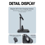 Benks Infinity 3-in-1 Wireless Charging Stand - Ultra-Fast Charging and Sleek Design - Black