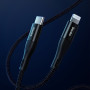 Câble de Charge Type-C / Lightning Benks - 2 M - Puissance et Durabilité au Quotidien - Noir