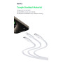 Câble de Charge 3 en 1 Type-C / Type C + Type C + Lightning Benks D46 - 1,2 m – Ultra Rapide et Résistant - Blanc