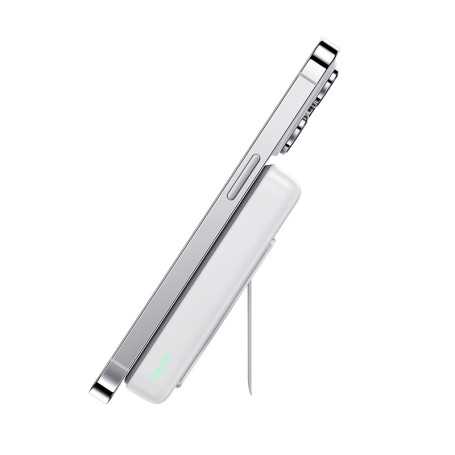 Benks MagClap StandGo – Power and Convenient Support for All Your Travels - Power Bank 10000mAh - White
