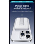 Benks MagClap StandGo – Power and Convenient Support for All Your Travels - Power Bank 10000mAh - White