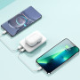 Power Bank 10000mAh Benks MagClap JuicePod – Charge Rapide et Portable à Tout Moment - Blanc