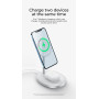 Benks MagSafe 2-in-1 Wireless Charging Stand - 15W Fast Charger for iPhone and AirPods - Black