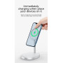 Benks MagSafe 2-in-1 Wireless Charging Stand - 15W Fast Charger for iPhone and AirPods - Black