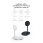 Benks MagSafe 2-in-1 Wireless Charging Stand - 15W Fast Charger for iPhone and AirPods - Black
